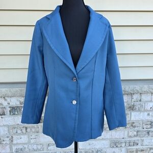 Vintage Blue Longline Women’s Blazer